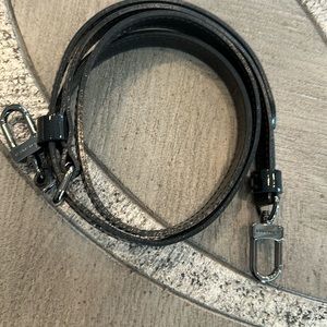 NIB LOUIS VUITTON HANDBAG STRAP BLACK PATENT FOR ALMA PM HARDWARE BLACK